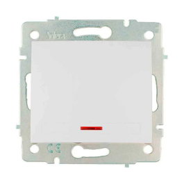 Solera Conmutador luminoso 10ax 250v serie Europa erp02ilqc Blanco