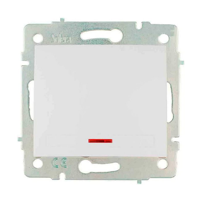 Solera Conmutador luminoso 10ax 250v serie Europa erp02ilqc Blanco Solera Conmutador luminoso 10ax 250v serie Europa erp02ilqc Blanco
