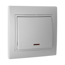 Solera Conmutador/interruptor luminoso serie Europa ERP02ILU Blanco