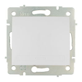 Solera ERP02QC Conmutador/Interruptor 10AX 250V 83x81mm Serie Europa Blanco Empotrar