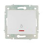 Solera Pulsador de luz luminoso Serie Europa erp04ilqc Blanco
