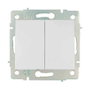 Solera Doble conmutador/interruptor 10ax 250v serie europa solera erp12qc Blanco