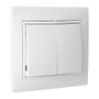 Solera Doble Conmutador/Interruptor 10AX 250V Serie Europa ERP12U