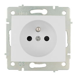 Solera ERP60F Base Bipolar T/T 16A 250V con Toma Francesa Serie Europa Blanco