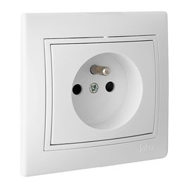 Solera Base Bipolar 16A 250V con T/T Francesa Serie Europa ERP60FU Blanca