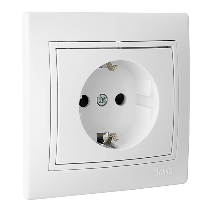 Solera ERP60U Base Bipolar con T/TL 16A 250V Serie Europa Mecanismo Completo Solera ERP60U Base Bipolar con T/TL 16A 250V Serie Europa Mecanismo Completo