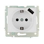Solera Base bipolar con t/tl 16a 250v con usb power serie Europa Solera ERP60USB Blanco