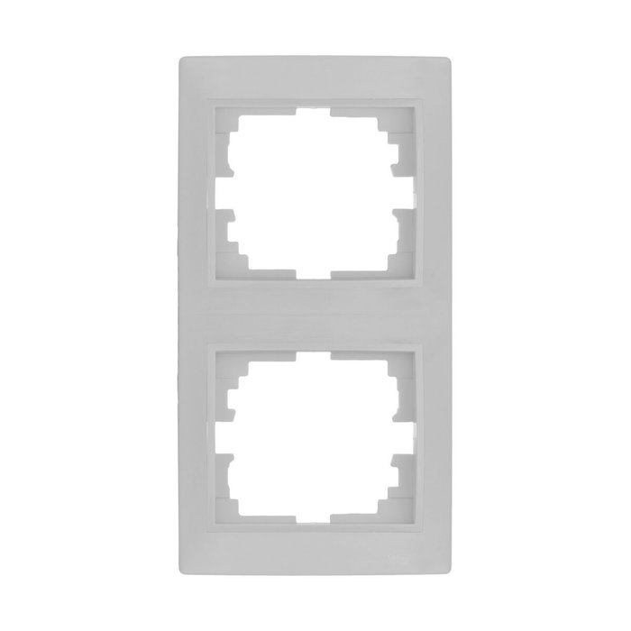 Solera Marco vertical para 2 elementos blanco 81x154x10mm serie Europa ERP62U