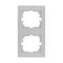 Solera Marco vertical para 2 elementos blanco 81x154x10mm serie Europa ERP62U