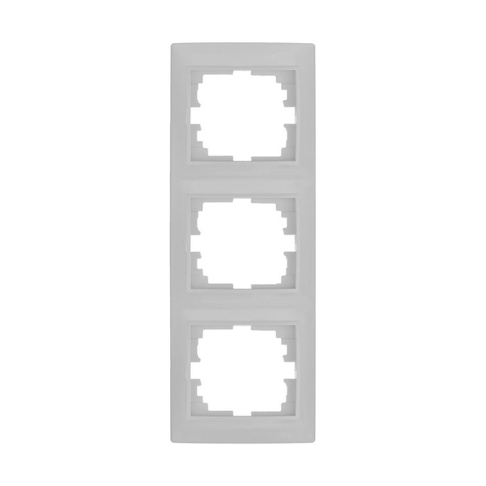 Solera Marco vertical para 3 elementos blanco 81x225x10mm serie Europa ERP63U