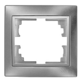 Solera Marco ERP71AU Serie Europa para 1 Elemento, Plateado, Termoplástico, 83x81x10mm
