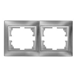 Solera Marco 2 elementos horizontal plata serie Europa ERP72AU 154x81mm