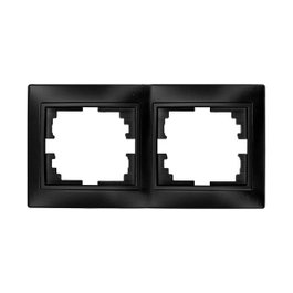 Solera Marco para 2 elementos horizontal grafito 154x81x10mm serie europa solera erp72ngu