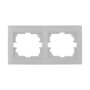 Solera Marco para 2 elementos horizontal blanco 154x81x10mm serie Europa ERP72U