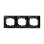 Solera Marco para 3 elementos horizontal grafito 225x81x10mm serie europa solera erp73ngu