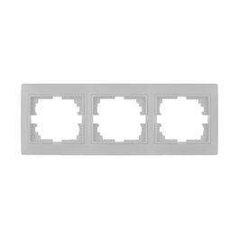 Solera Marco para 3 elementos horizontal blanco 225x81x10mm serie Europa