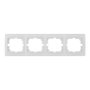 Solera ERP74U Marco Horizontal Blanco para 4 Elementos Serie Europa 296x81mm