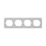 Solera Marco Horizontal para 4 Elementos Blanco Serie Europa