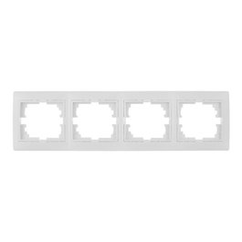 Marco Horizontal para 4 Elementos Blanco Serie Europa Solera 296x81x10 mm E3-42962