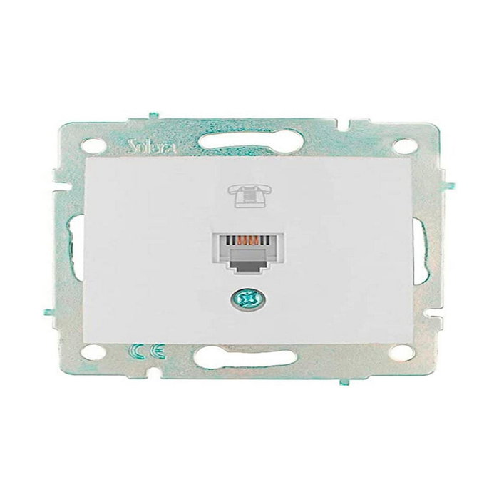 Solera Toma de teléfono RJ11 serie Europa Solera ERP84 Solera Toma de teléfono RJ11 serie Europa Solera ERP84