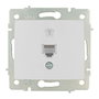 Solera Toma de Teléfono RJ11 Empotrar Serie Europa ERP84 Blanco Termoplástico 83x81 mm