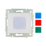 Solera Piloto Escalera Serie Europa ERP90 Blanco 83x81mm 16A 250V Termoplástico