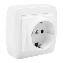 Solera Base bipolar mural MUR60U para superficie 2P+T 10AX 250V color blanco