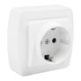 Solera Base bipolar mural MUR60U para superficie 2P+T 10AX 250V color blanco
