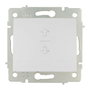 Solera Interruptor Persiana ERP21 10A 250V Blanco Serie Europa Empotrar