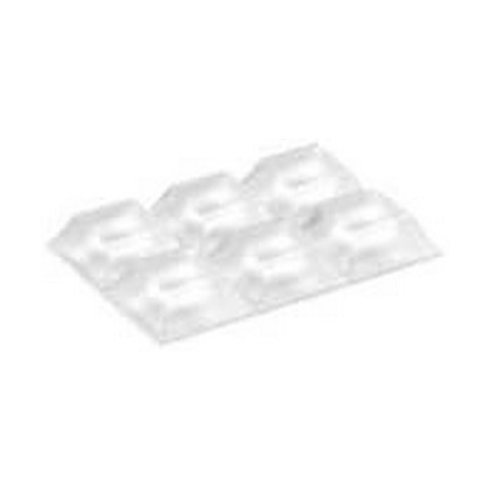 Inofix Gota autoadhesiva protectora y antideslizante transparente de 20,5 x 20,5 mm, 6 uds