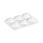 Inofix Gota autoadhesiva protectora y antideslizante transparente de 20,5 x 20,5 mm, 6 uds