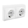 Solera Base doble bipolar con t/tl superficie mural 148 x 72 x 42 mm