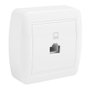 Solera MUR88U Toma de Teléfono RJ45 Cat 5e Superficie Mural Blanco 74x72x28mm