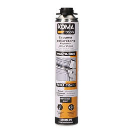 Koma Tools Espuma Poliuretano Pistola 750 ml Beige Aislamiento Relleno Resistente Intemperie