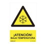 Normaluz Cartel Peligro Atencion Baja Temperatura PVC 0.7mm 30x40cm