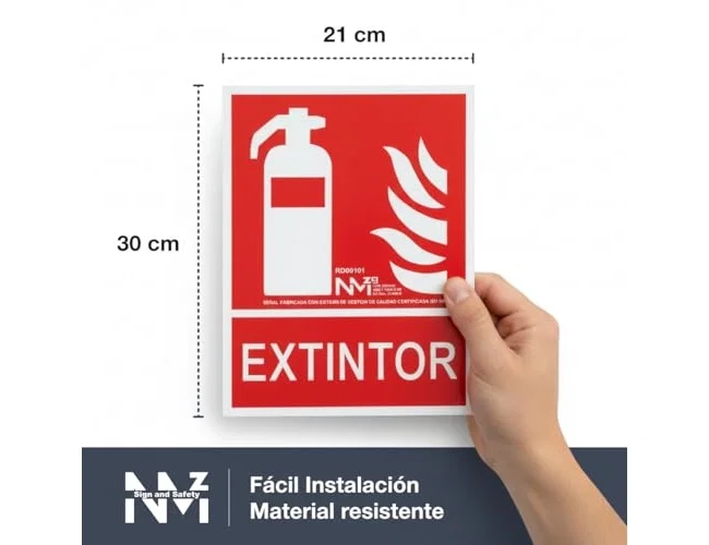 Normaluz Señal de Extinción Extintor Clase B 21x30 cm Normaluz Señal de Extinción Extintor Clase B 21x30 cm