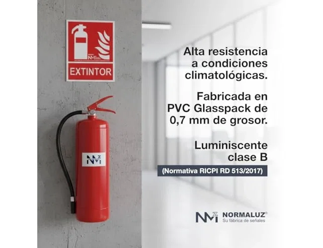 Normaluz Señal de Extinción Extintor Clase B 21x30 cm Normaluz Señal de Extinción Extintor Clase B 21x30 cm