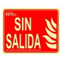 Archivo 2000 Señal de Incendio Sin Salida Rojo Clase B