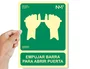 Normaluz Cartel Evacuación Clase B PVC 0.7mm 22.4x30 cm - 'Empujar Barra para Abrir Puerta' Rótulo Emergencias