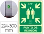 Normaluz Cartel de evacuación Punto de reunión clase B