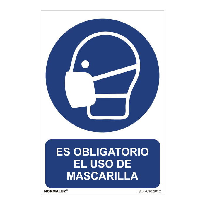 Normaluz Cartel Obligatorio Uso Mascarilla PVC 30x40cm Normaluz Cartel Obligatorio Uso Mascarilla PVC 30x40cm