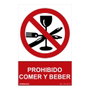 Normaluz Señal Prohibido Comer y Beber PVC 0.7mm 30x40cm