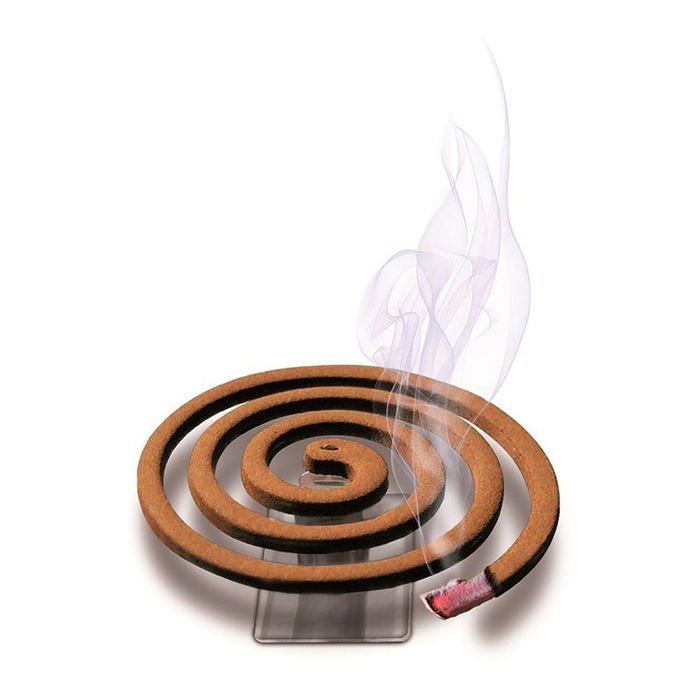 Massó Espiral Antimosquitos 10 uds + Soporte, Protección Exterior hasta 15 m², Especial Mosquito Tigre