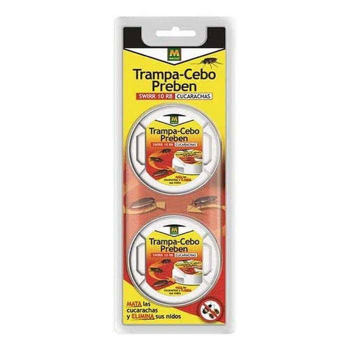 Massó Trampa con cebo e insecticida para cucarachas, 2 uds Massó Trampa con cebo e insecticida para cucarachas, 2 uds
