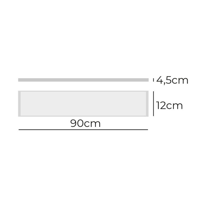 Edm Regleta LED 35W 6400K Luz Fría 3600 lm 12x90x4,5 cm