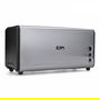 Tostadora de doble ranura larga cromada 1400w 37x15,5x18,5cm edm