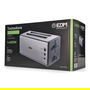 Tostadora de doble ranura larga cromada 1400w 37x15,5x18,5cm edm
