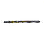Wolfcraft Hojas de Sierra de Calar para Madera Dura, Plástico, Vástago en T HCS, Pack 2 uds
