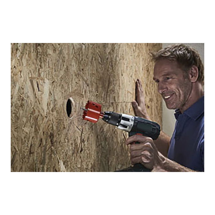 Wolfcraft Sierra de Corona Bimetal con Adaptador y Broca Piloto Ø25 mm