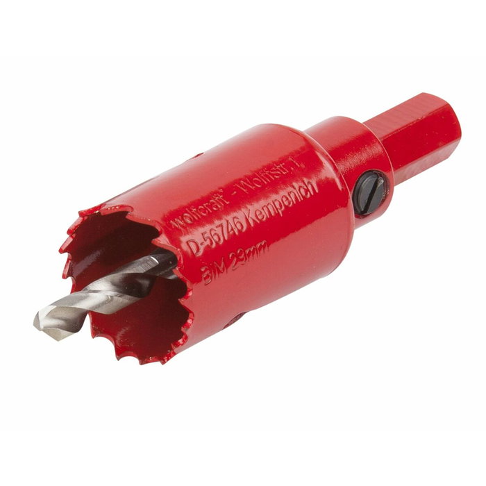 Wolfcraft Sierra de corona bimetal con adaptador y broca piloto Ø29 mm